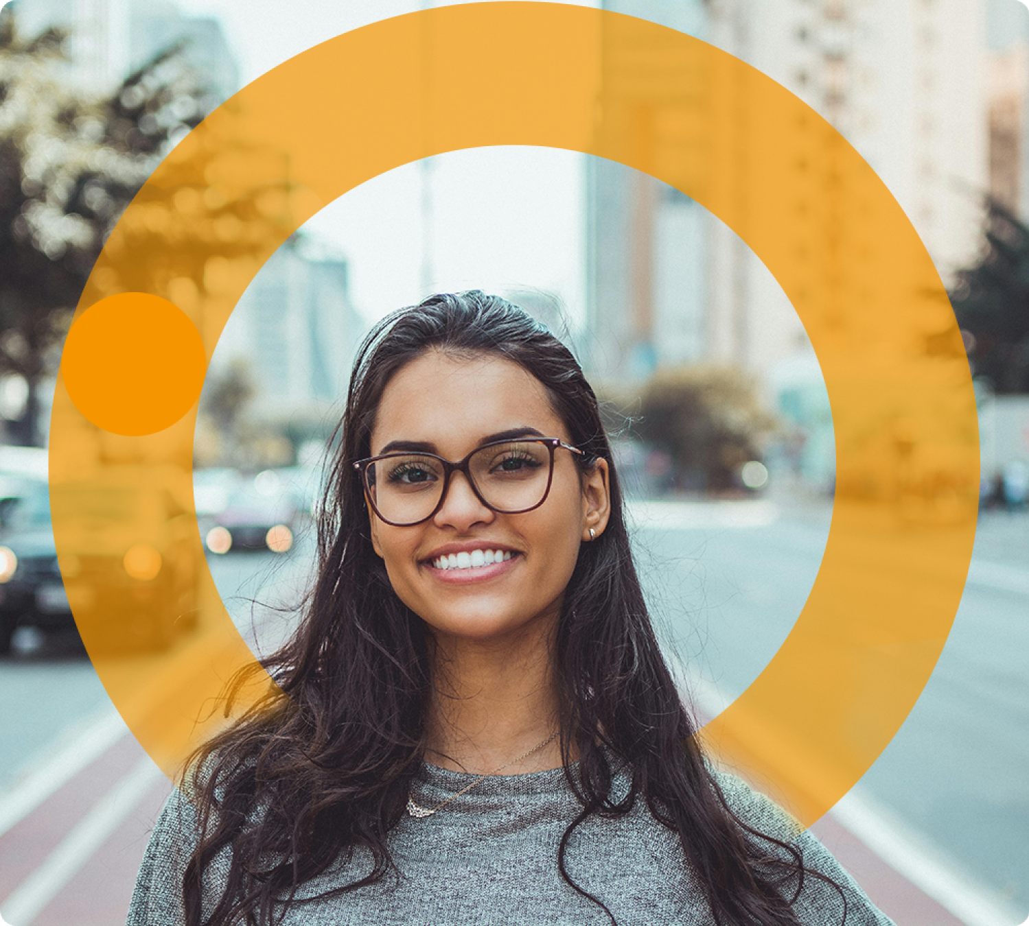 Happy women with glasses